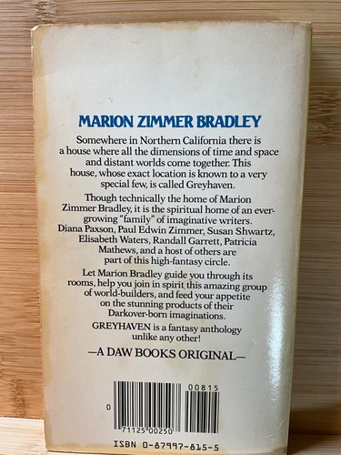 Greyhaven Anthology Marion Zimmerman Bradley DAW 1983 1st pnt PBO Poyser cvr - Picture 2 of 3