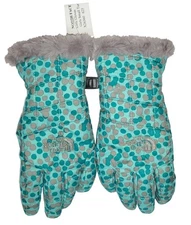 THE NORTH FACE Girls SMall  MOSSBUD SWIRL WINTER GLOVES Waterproof