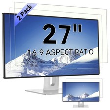 2-Pack 27 Inch Computer Blue Light Blocking Screen Protector for 16:9 Widescre