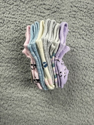 Cat & Jack Girls' 6pk 'Cat/Dog' No Show Socks - SIze 5.5 - 8.5 - Picture 5 of 6