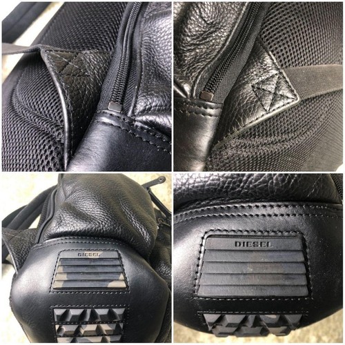 Diesel Rucksack italienisches Leder seltene Gravur - Bild 10 von 11