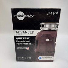 New Insinkerator 3/4 HP Evolution 1300 Food Waste Disposal