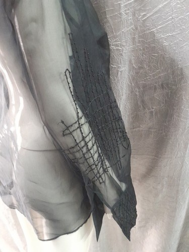 Camicia Donna Elena Mirò pura seta organza taglia 47 cerimonia - Foto 6 di 7