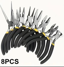 Set Of 8, Multi-Purpose Pliers Set