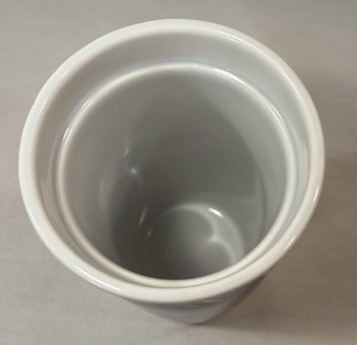 2015 Starbucks Coffee PEACOCK FEATHER 12oz Travel Tumbler Mug w/Lid • Porcelain - Picture 7 of 20