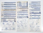 GI JOE COBRA 1983-88 LARGE LOT OF 62 BLUEPRINTS VEHICLE INSTRUCTIONS HASBRO