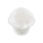 50 Clear 7 oz Round Plastic Dessert Cups with Dome Lid Disposable Tableware