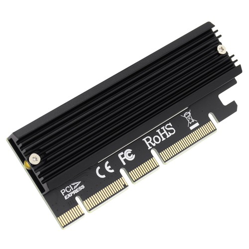 Adaptador SSD PCIe 3.0 X4 X8 X16 para M.2 NVMe (M Key)- 6000 MB/s, soporte Win/Linux - Imagen 12 de 12