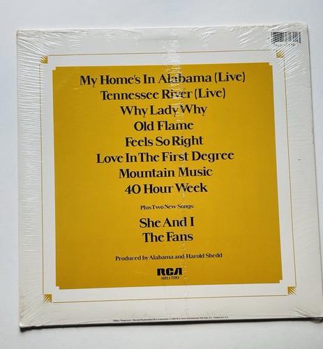 Alabama Greatest Hits Vinyl LP RCA AHLI-7170 Schallplatte 1986 neu & versiegelt. - Bild 7 von 12