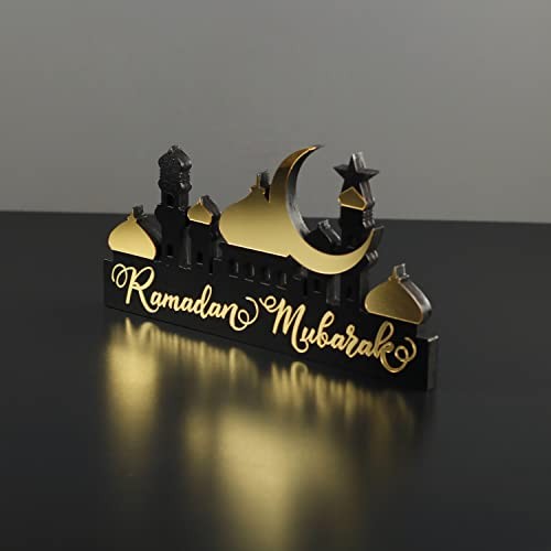 | Wooden Acrylic Islamic Tabletop Decors | Ramadan Kareem and Eid Mubarak - Picture 4 of 6