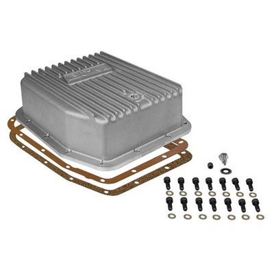 B&M Transmission Oil Pan - Fits Ford; Lincoln and Mercury AOD; AODE; 4R70W. Adds