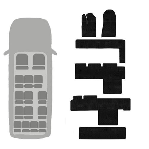 Auto Mat Store All-Weather Rubber Custom Fit Floor Mats-Ford Transit 150/250/350 - Picture 10 of 22