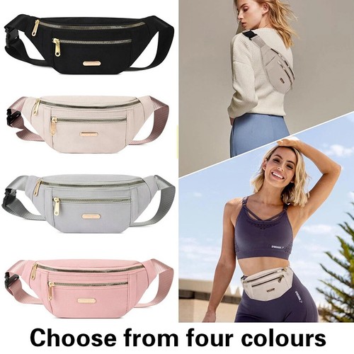 Ladies Womens Bum Bag Waist Fanny Pack Holiday Travel Wallet Money Belt Bumbags - Picture 2 of 28