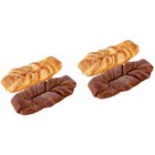  4 PCs Realistisches Brotmodell realistische falsche Brot -Ornament -Requisiten