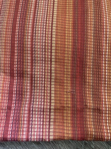 Tommy Hilfiger Red Orange Stripe Queen Cotton Italy Flat Sheet - Picture 5 of 9