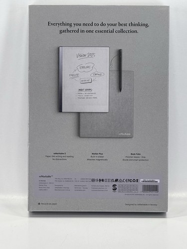 reMarkable Essentials reMarkable 2 Marker Plus Buch Folio - NEU, VERSIEGELT! - Bild 3 von 4
