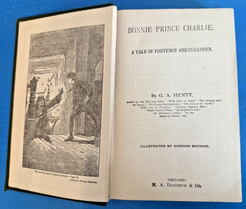 Bonnie Prince Charlie G A Henty Fontenoy Culloden Antique Book Early 1900s - Picture 7 of 14