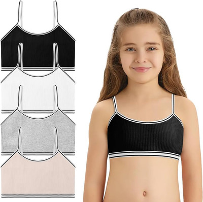Mädchen Sport BH Baumwolle Teens U Rücken Bustier Top 815 Jahre 10st