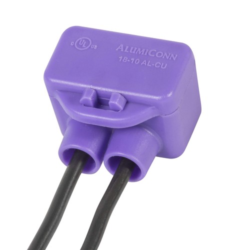 King Innovation 95035 AlumiConn Wire Connector, Purple 100 pk 2 Port - Picture 5 of 7