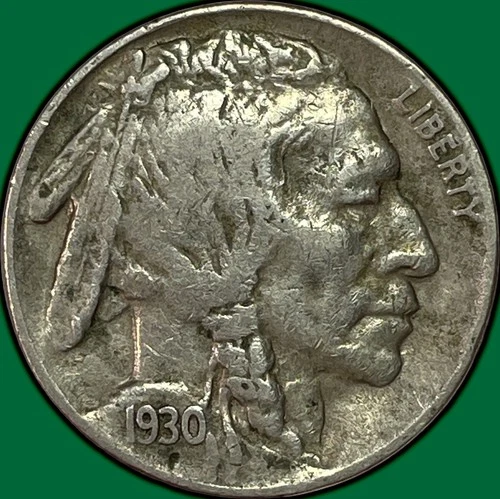 1930-S Buffalo Nickel Extremely Fine XF Coin #36704