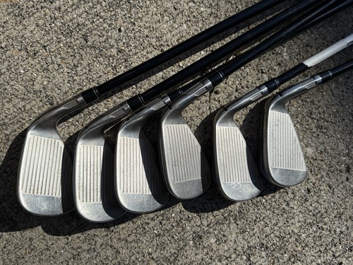 TaylorMade Stealth Irons 6-AW Left Hand Graphite Regular Flex Excellent - Picture 2 of 12
