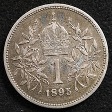 Austria 1 Corona 1895, Coin, Silver, Inv#I275