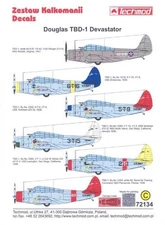 Techmod Decals 1/72 DOUGLAS TBD-1 DEVASTATOR with Paint Masks