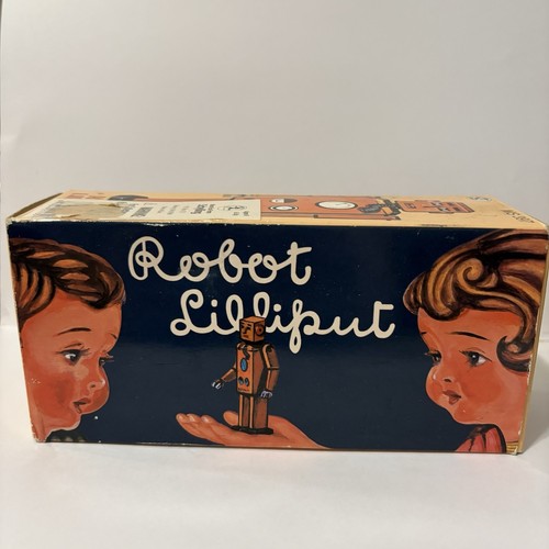 Rare HTF BLUE Lilliput Mechanical Tin Windup Robot MS397 QSN Tested Collectors - Picture 6 of 8