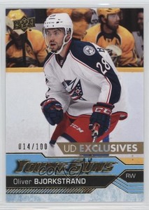 2016-17 Upper Deck Young Guns Exclusives /100 Oliver Bjorkstrand #243 Rookie RC