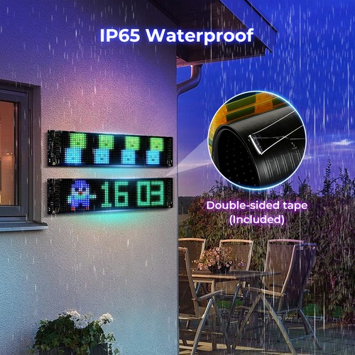 Emitto Car Window LED Light Dynamic Display Screen Panel APP Control Waterproof - Picture 7 of 33