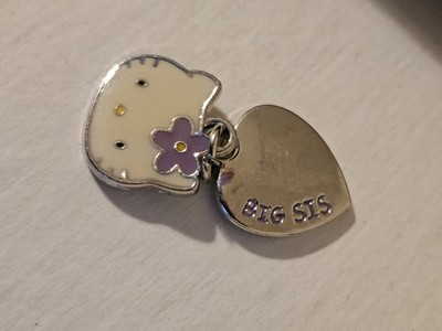 Hello Kitty Pink Metal Lil Sis Pendant Charm Necklace Sanrio 16''