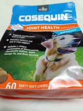 NUTRAMAX COSEQUIN Joint Health Supplement for Senior Dogs 60 count EXP 05/2027