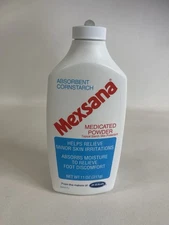 Mexsana Absorbent Cornstarch Medicated Powder 11 Oz  New Big Bottle Discontinued