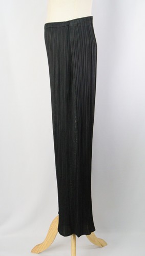 PLEATS PLEASE Black Pants ISSEY MIYAKE 222 9452 - Picture 5 of 6