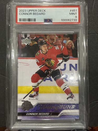 2023-24 Upper Deck Series 2 Young Guns Connor Bedard #451 PSA 9 MINT Rookie RC