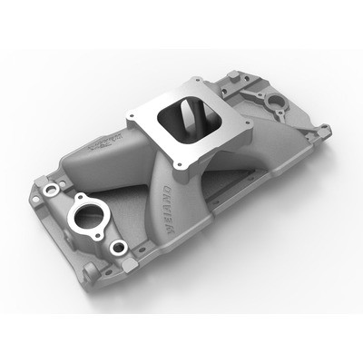 Weiand 7622, One Natural Aluminum Bbc R/P Intake Manifold 4150 - Track Warrior - Picture 2 of 11