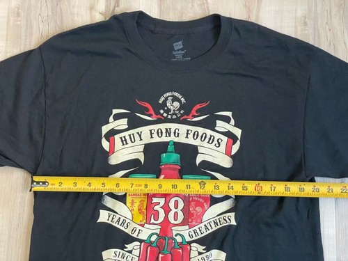 Huy Fong Foods Sriracha Hot Sauce 38 Years Promo Tee Hanes L Funny Food Shirt - Picture 6 of 6