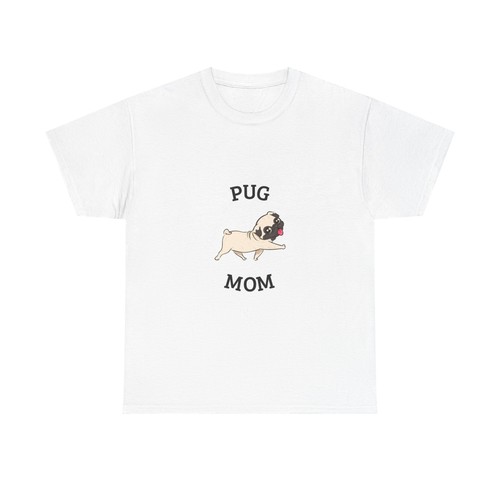 Pug Mom - Unisex Heavy Cotton Tee - Picture 2 of 5