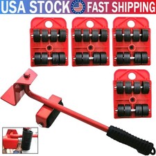 Furniture Lift Mover Tool Set with Wheels Heavy Duty Sliders and Lifter Kit US