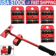 Furniture Lift Mover Tool Set with Wheels Heavy Duty Sliders and Lifter Kit US