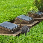  4PCS Cemetery Stake Halloween verstorbener relativer Pfahl Outdoor Stake Sign