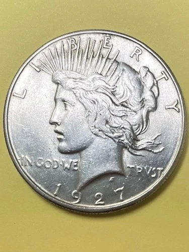 1927 S Peace Dollar BU. Free Shipping from Chelsea
