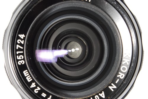 Nikon NIKKOR-N Auto 24mm f/2.8 "Light Focus Great Optics Exc 5+" 1724 Wide Angle - Picture 9 of 12