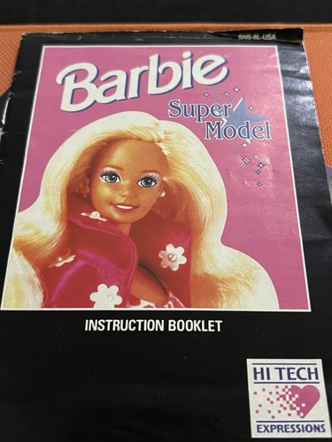 Barbie : Super Model (Super Nintendo, 1993) SNES W/Manual & Box - Picture 7 of 14