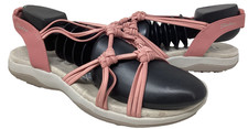 Skechers Women's Reggae Slim Why Knot Pink Stretch Fit Sandals Size:7 139E
