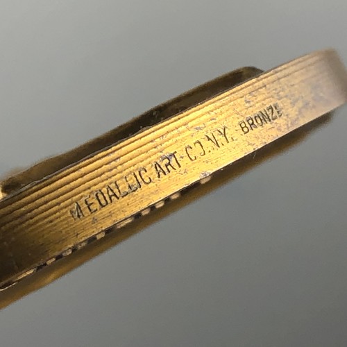 Ralph J Menconi Medallic Art Bronze 3" Medal Judson B Branch Made For Allstate - Picture 4 of 5