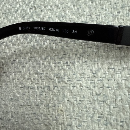Lunettes de soleil noires BURBERRY House Check BE3081 1001/87 - Photo 3/5