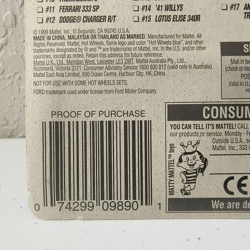 Camión de panel Anglia Hot Wheels 2000 primeras ediciones #77 17 de 36 24397 - Imagen 16 de 17