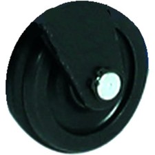 Rad f&uuml;r AC Wagenheber DK13-20, schwenkbar und aus Kunststoff, &Oslash; 15 mm