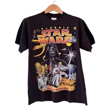 Vintage Star Wars Classic Rebels Darth Vader Modern T-Shirt REPRINT Size Large